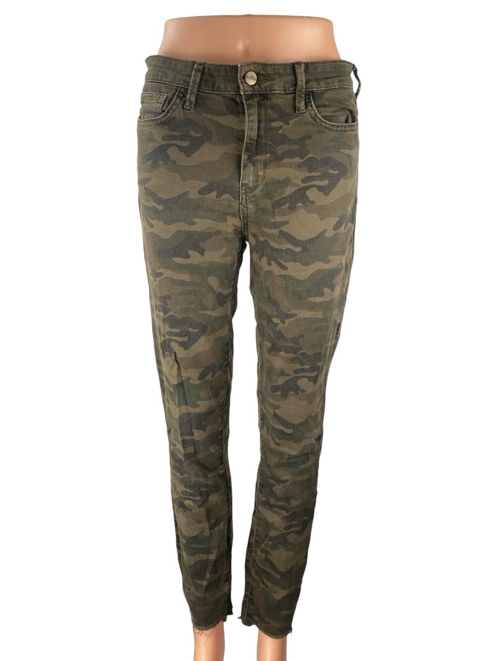 Sam Edelman The Stiletto High Rise Skinny Ankle Camo Army Denim Jeans Size 28